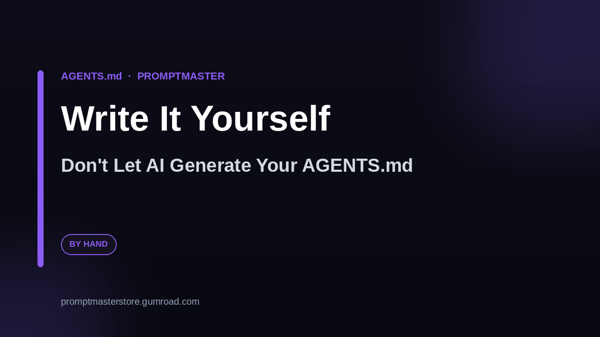 Should You Let AI Generate Your AGENTS.md? The Research Says No