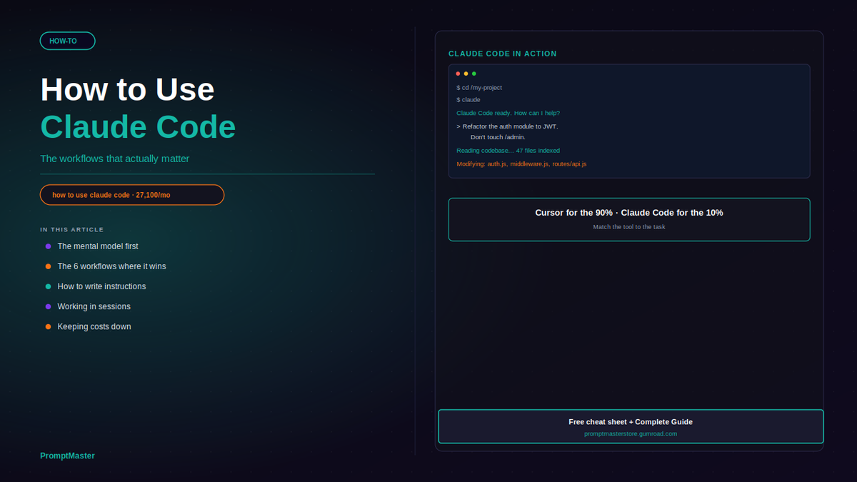 How to Use Claude Code: The Workflows That Actually Matter