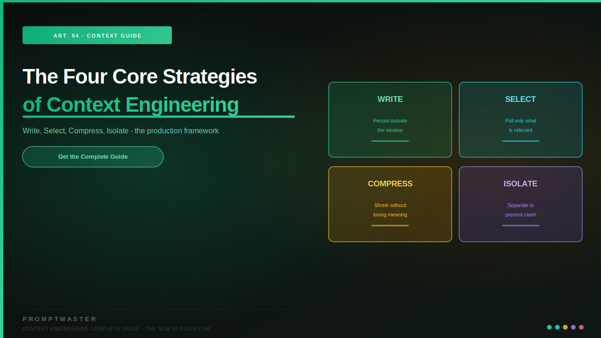 The Four Core Strategies of Context Engineering