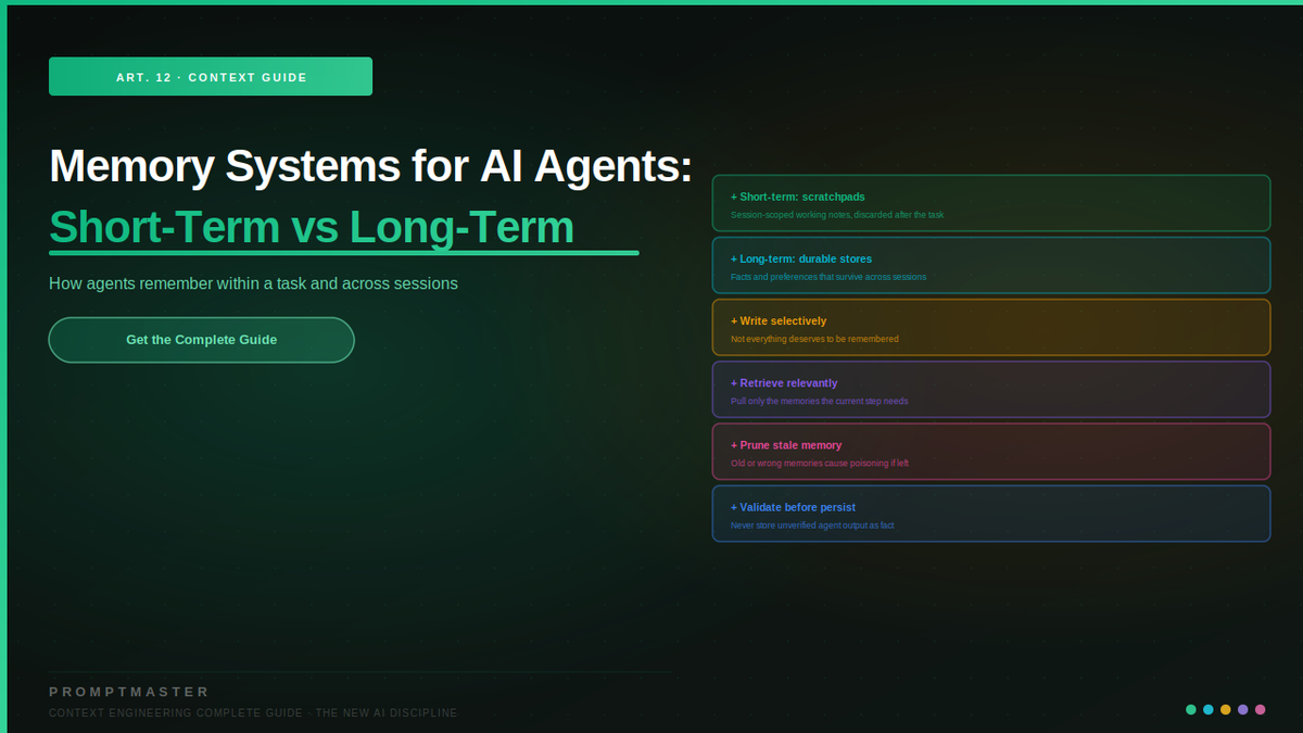 Memory Systems for AI Agents: Short-Term vs Long-Term