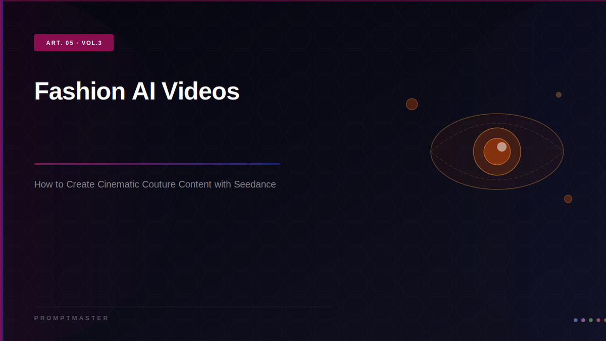 Fashion AI Videos with Seedance 2.0: Create Cinematic Couture Content