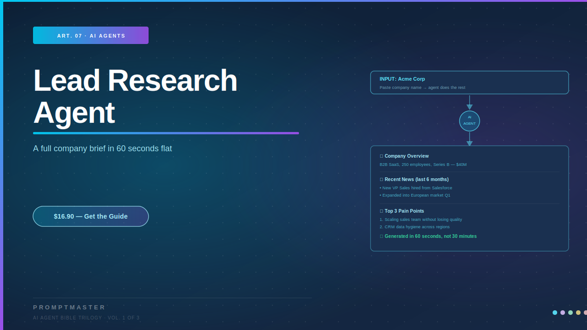 The Lead Research Agent — A Full Company Brief in 60 Seconds