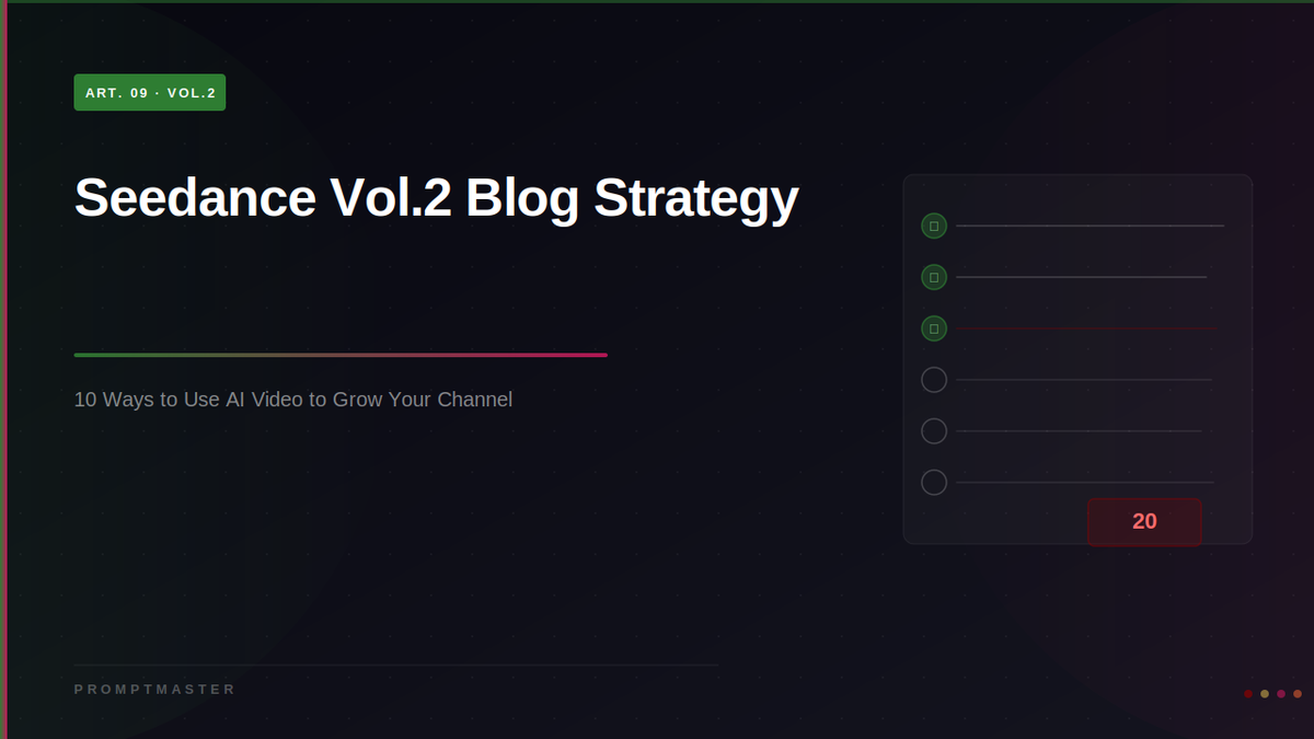 10 Ways to Use Seedance 2.0 AI Video to Grow Your Content Channel
