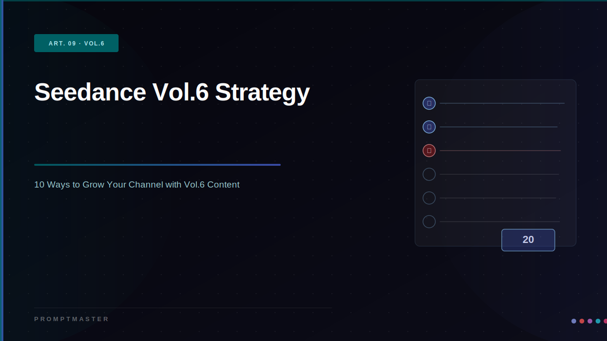 10 Ways to Grow Your Channel with Seedance 2.0 Vol.6 Content