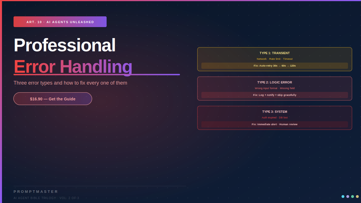 Professional Error Handling for AI Agent Workflows