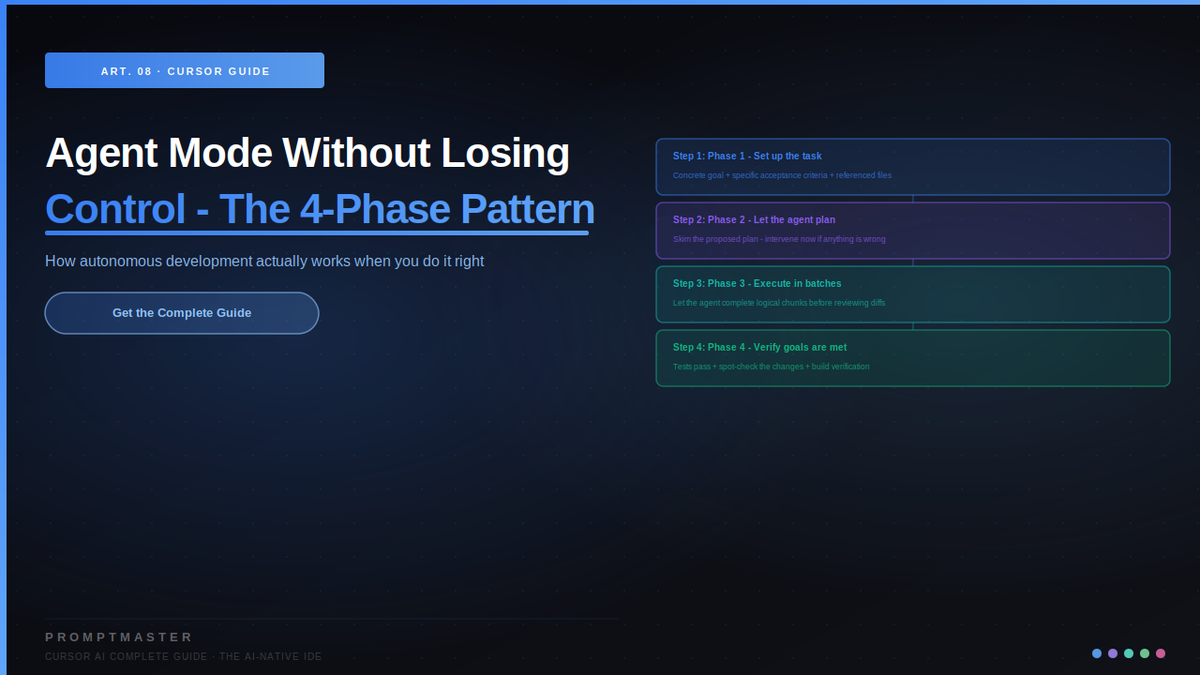 Agent Mode Without Losing Control: The Four-Phase Pattern