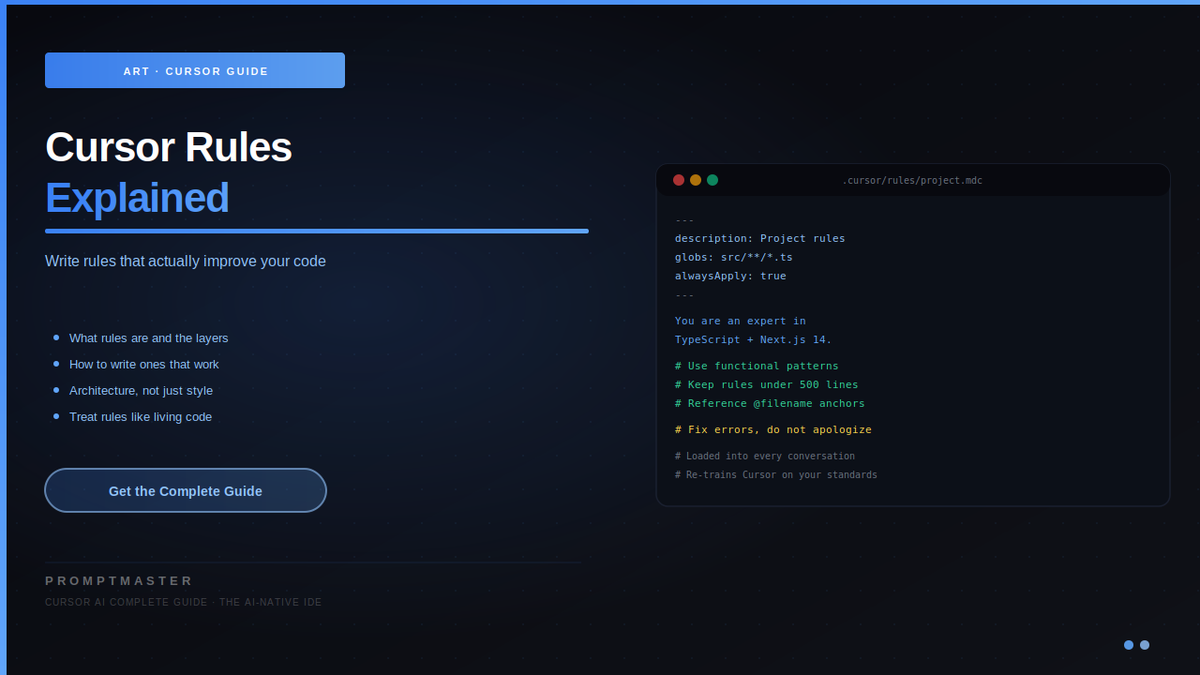 Cursor Rules Explained: How to Write Rules That Actually Improve Your Code