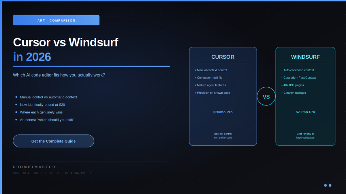 Cursor vs Windsurf in 2026: Which AI Code Editor Should You Choose?