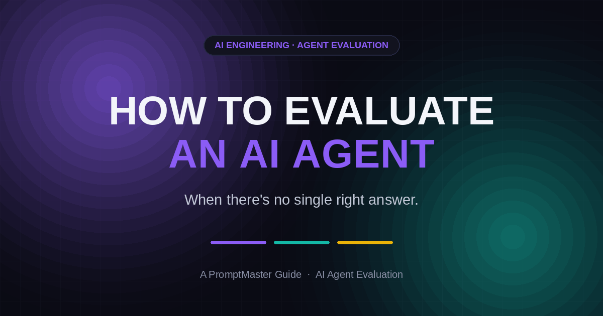 How to Evaluate an AI Agent (When There's No Single Right Answer)