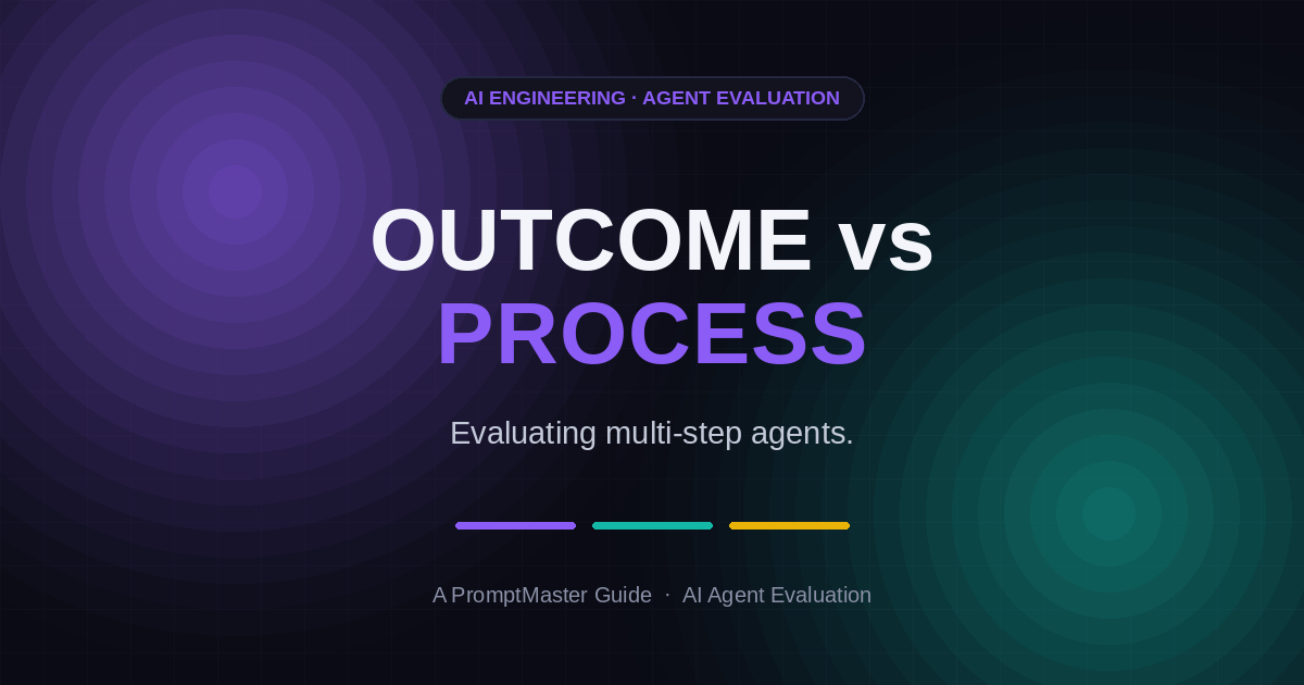Outcome vs. Process: Evaluating Multi-Step Agents