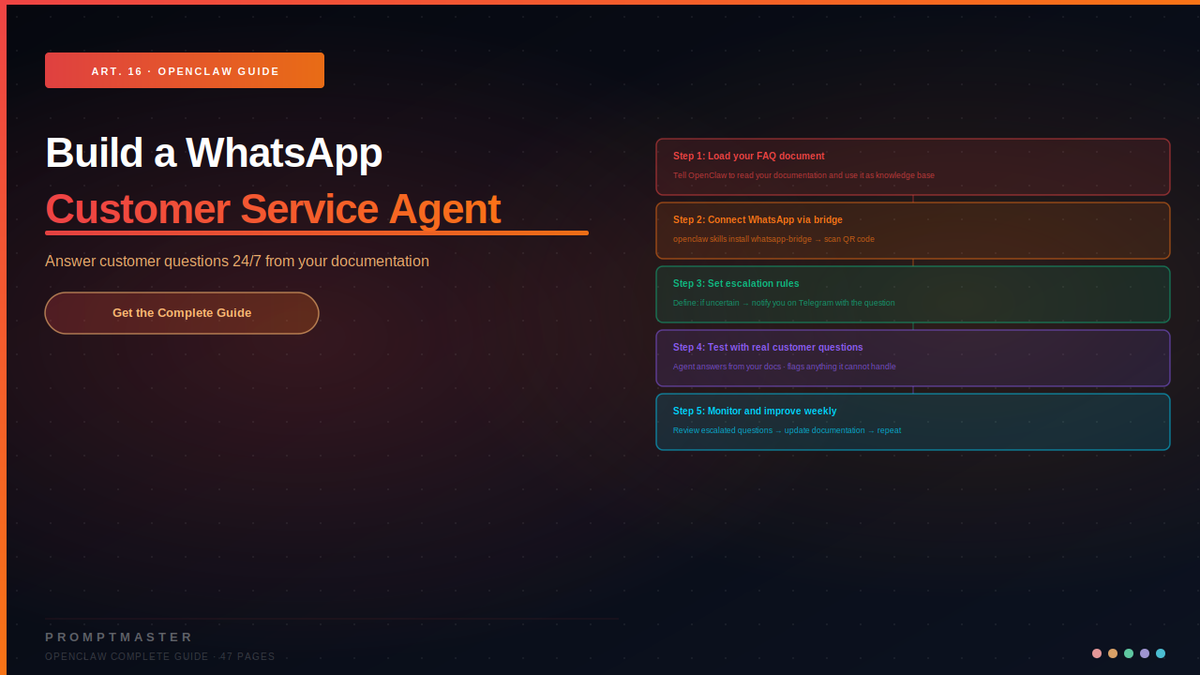 Build a WhatsApp Customer Service Agent With OpenClaw