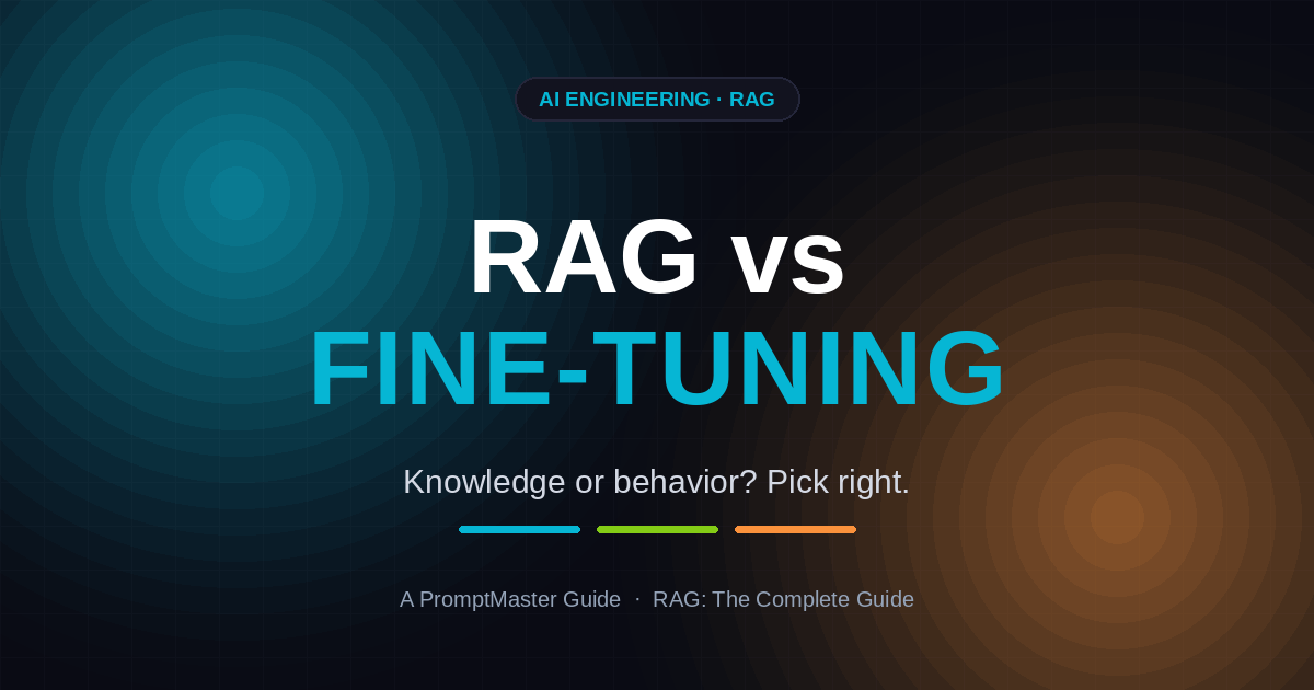 RAG vs Fine-Tuning: Which One Does Your AI Actually Need?