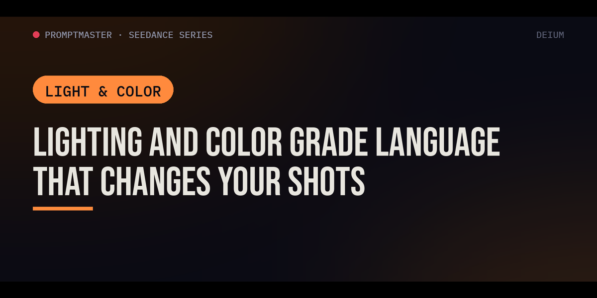 Lighting and Color Grade Language That Actually Changes Your AI Shots