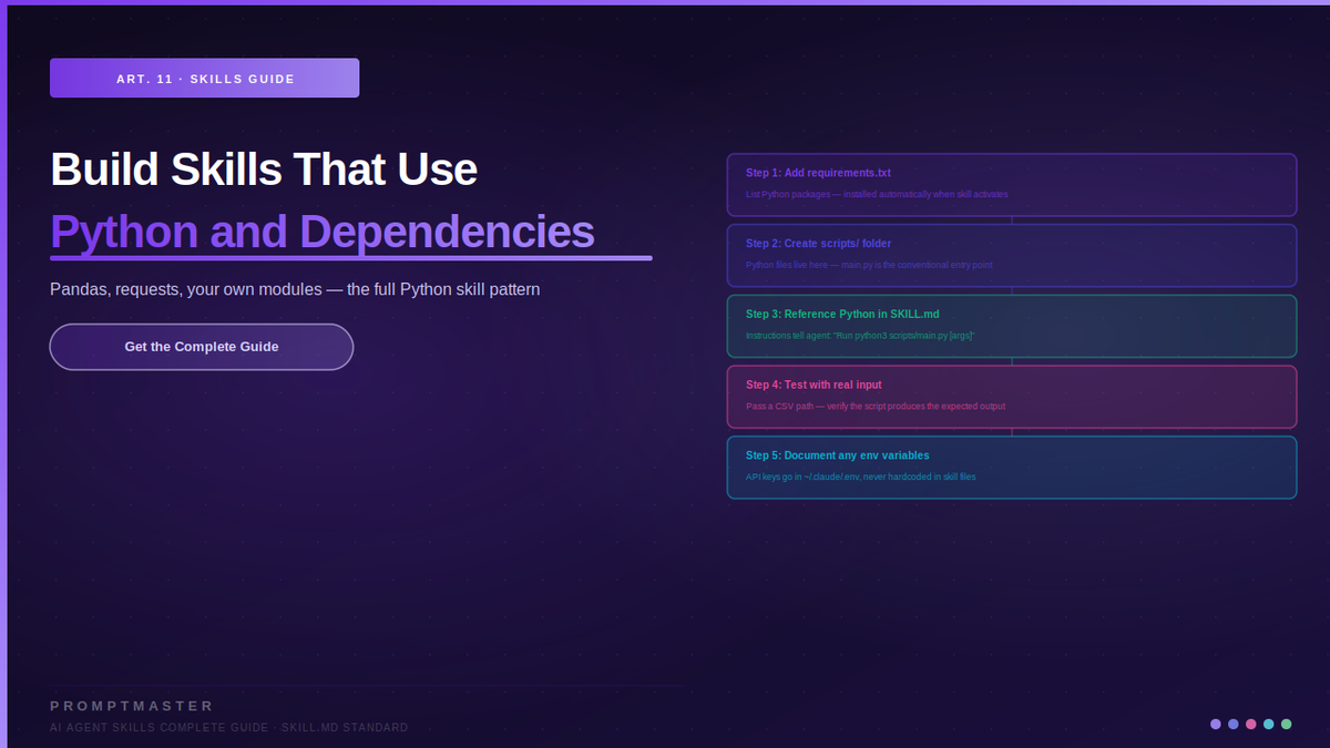 Build SKILL.md Skills with Python and Dependencies