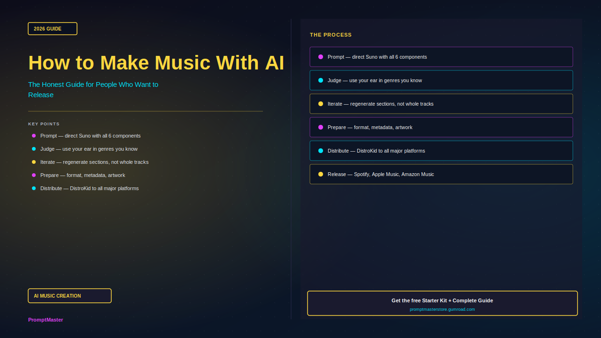 How to Make Music With AI in 2026: The Honest Guide for People Who Actually Want to Release