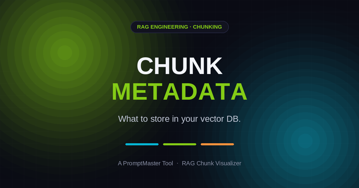 What Metadata to Store With Your RAG Chunks (Beyond the Text)