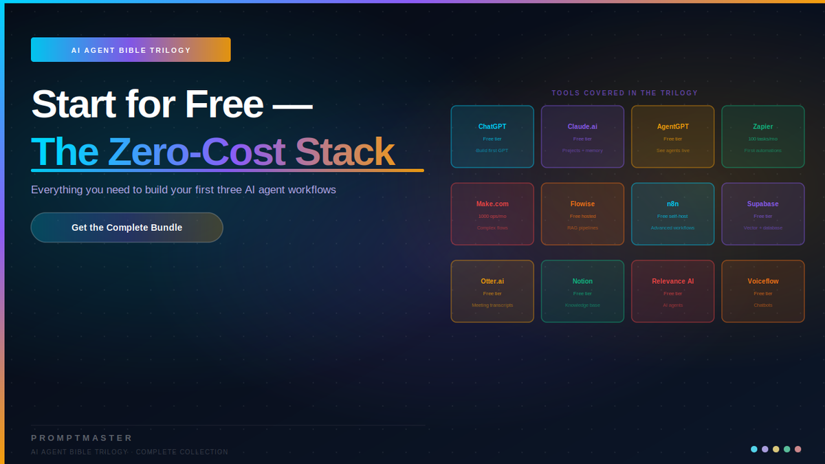 Start Building AI Agents for Free — The Complete Zero-Cost Starter Stack