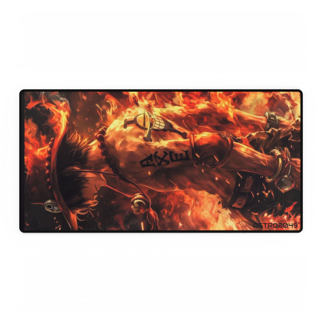 ONE PIECE - ACE - Anime-Inspired Desk Mat for Gaming & Work, Large Desk Pad, Office Decor, Mouse Pad, Unique Desk Accessory, Anime Gifts