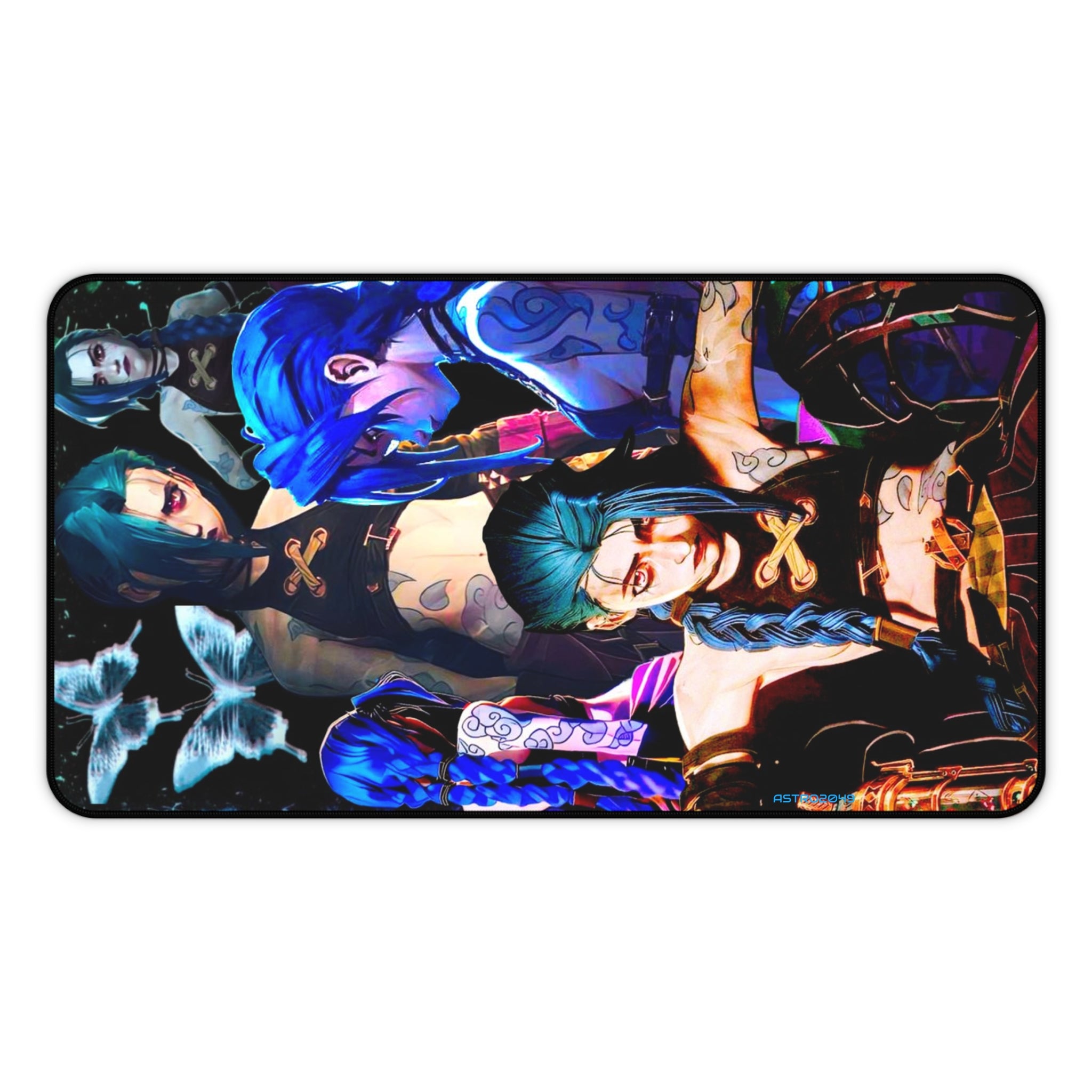 League of Legends - Arcane: JINX - Vibrant Desk Mat with Anime Art, Gaming Desk Accessory, Gift for Gamers, Eco-friendly Desk Pad