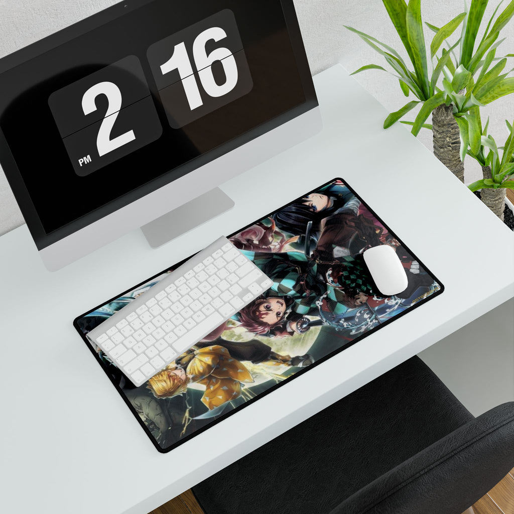 DEMON SLAYER - Kimetsu no yaiba - Vibrant Gaming Desk Mat for Cosplay Fans, Desk Accessories, Office Decor, Gamer Gifts, Anime Merchandise