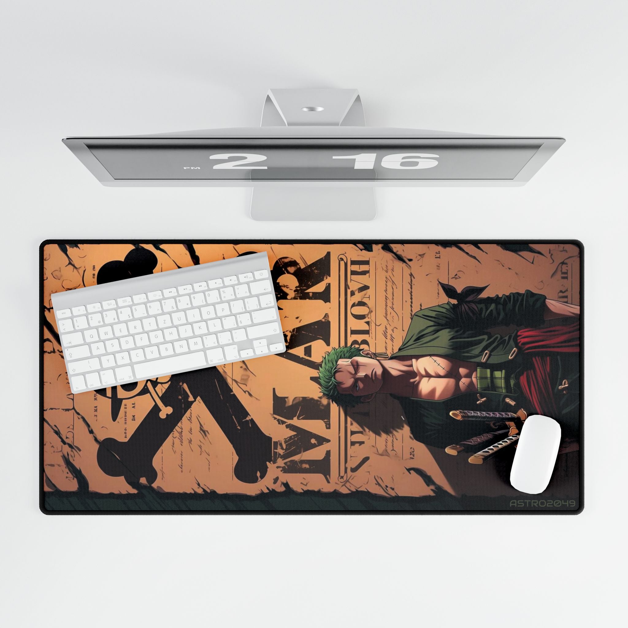 ONE PIECE - ZORO - Cool Pirate Desk Mats for Gamers, Office Decor, Geek Gift, Desk Accessories, Gaming Mouse Pad