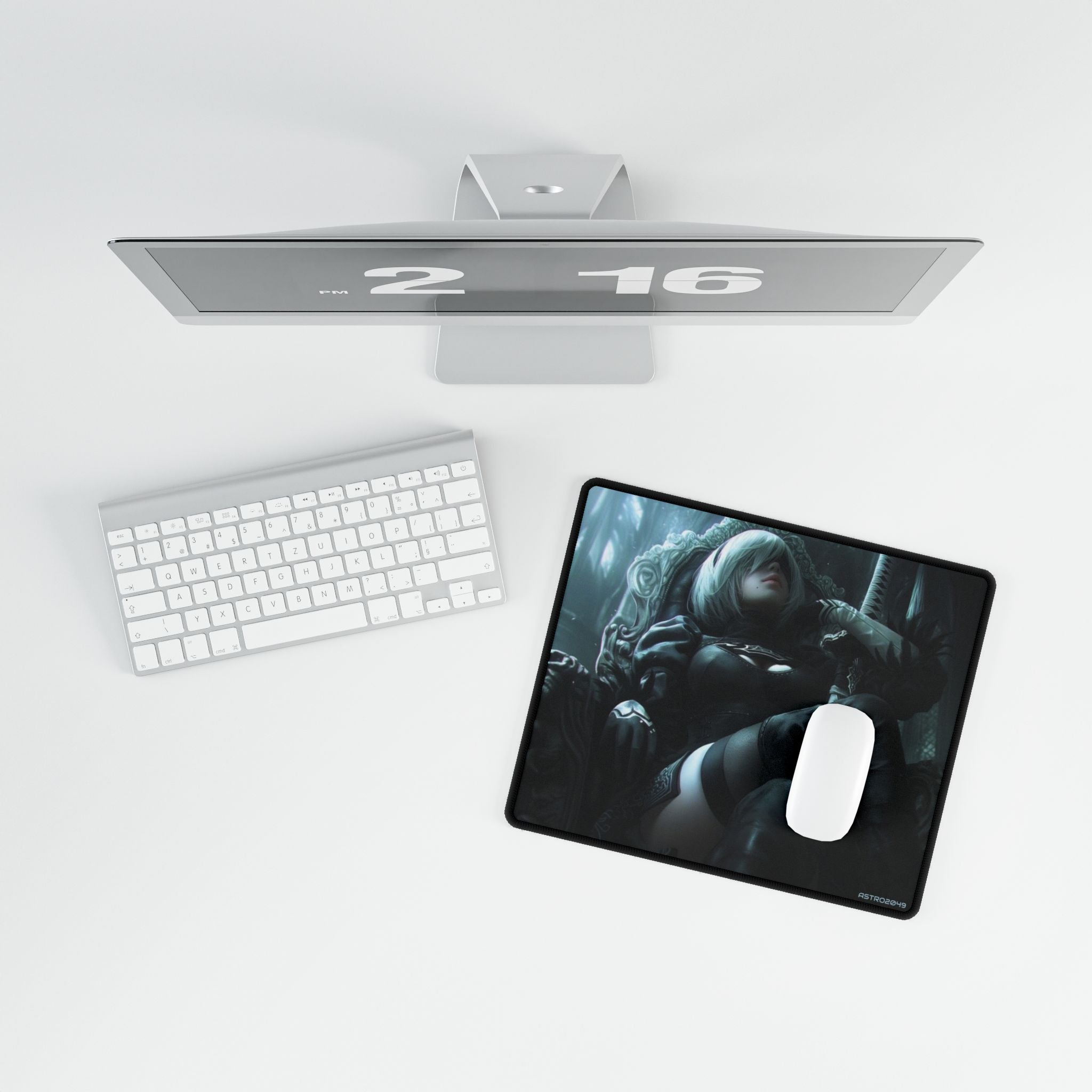 Nier: Automata - 2B - Nostalgic Gamer Desk Mats, Unique Gaming Accessories, Personalized Office Decor, Ideal for Gift Giving