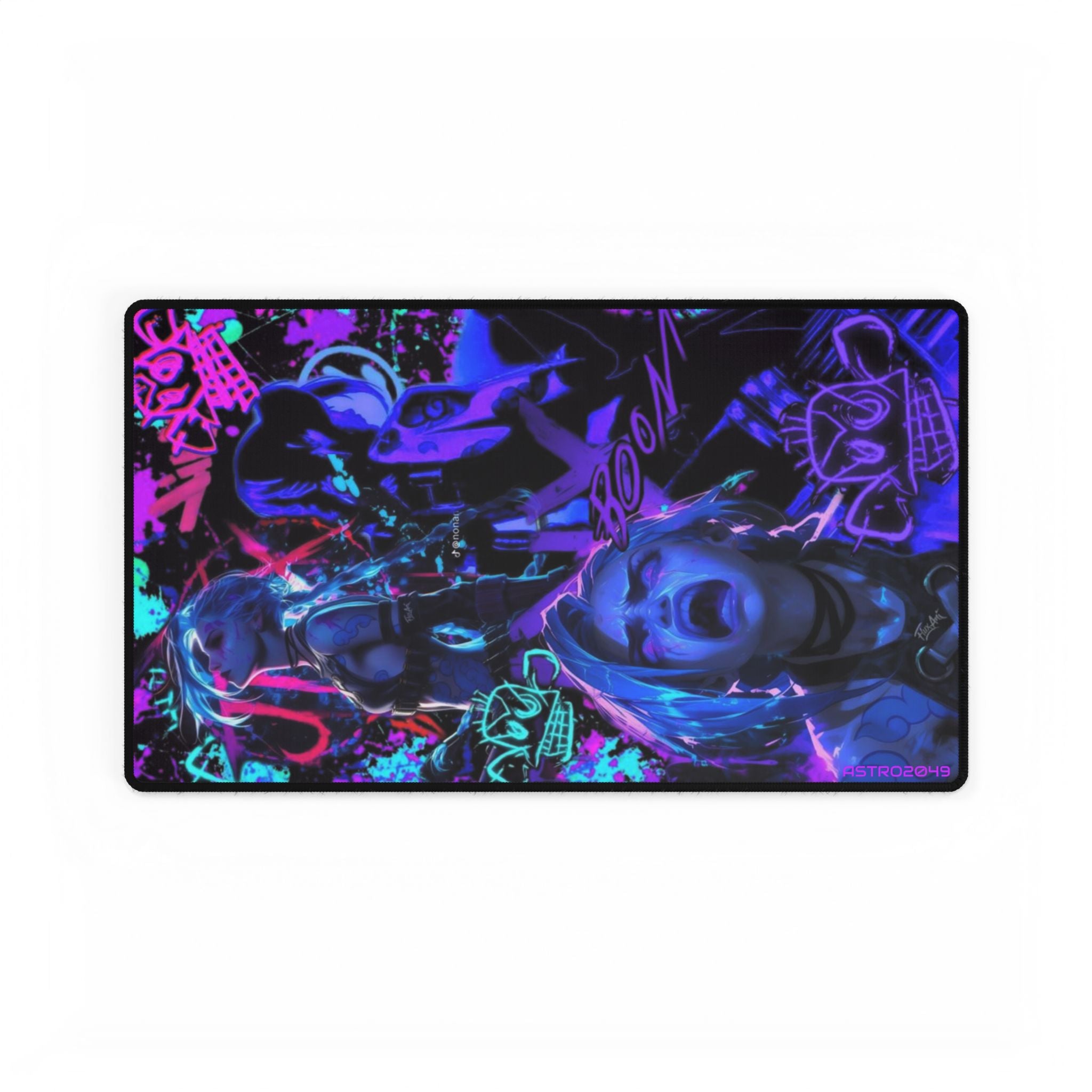 League of Legends - Arcane: JINX - Vibrant Gamer Desk Mats, Gaming Accessories, Home Office Decor, Stylish Mouse Pad, Unique Workstation Mat