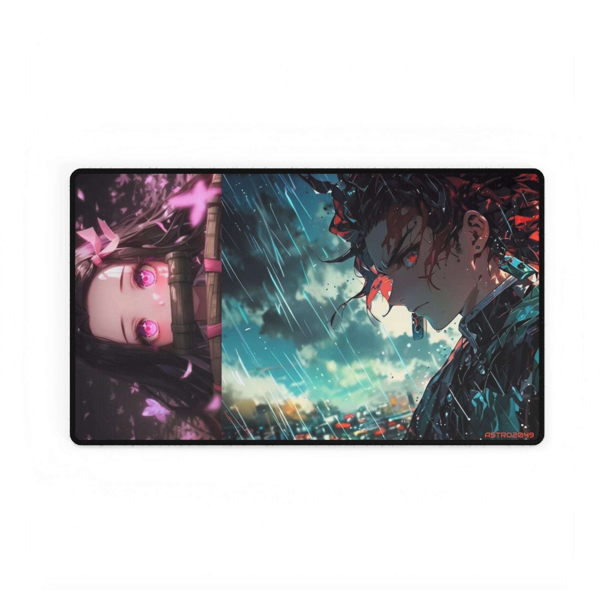 DEMON SLAYER - Kimetsu no yaiba - Anime Art Desk Mat - Perfect for Gaming, Home Office, Student Study, Gifts for Anime Fans, Decor