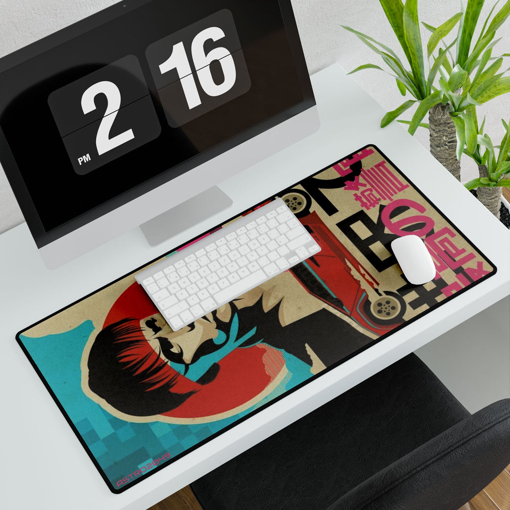 KUNG FURY - Stylish Gaming Desk Mats for Home Office, Anime Themed Desk Accessories, Ergonomic Mouse Pad, Desk Decor, for Gamers
