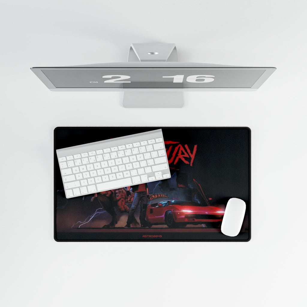 KUNG FURY - Inspired Desk Mat, Gamer Desk Accessories, Retro Office Decor, Unique Gift for Gamers, Computer Mousepad