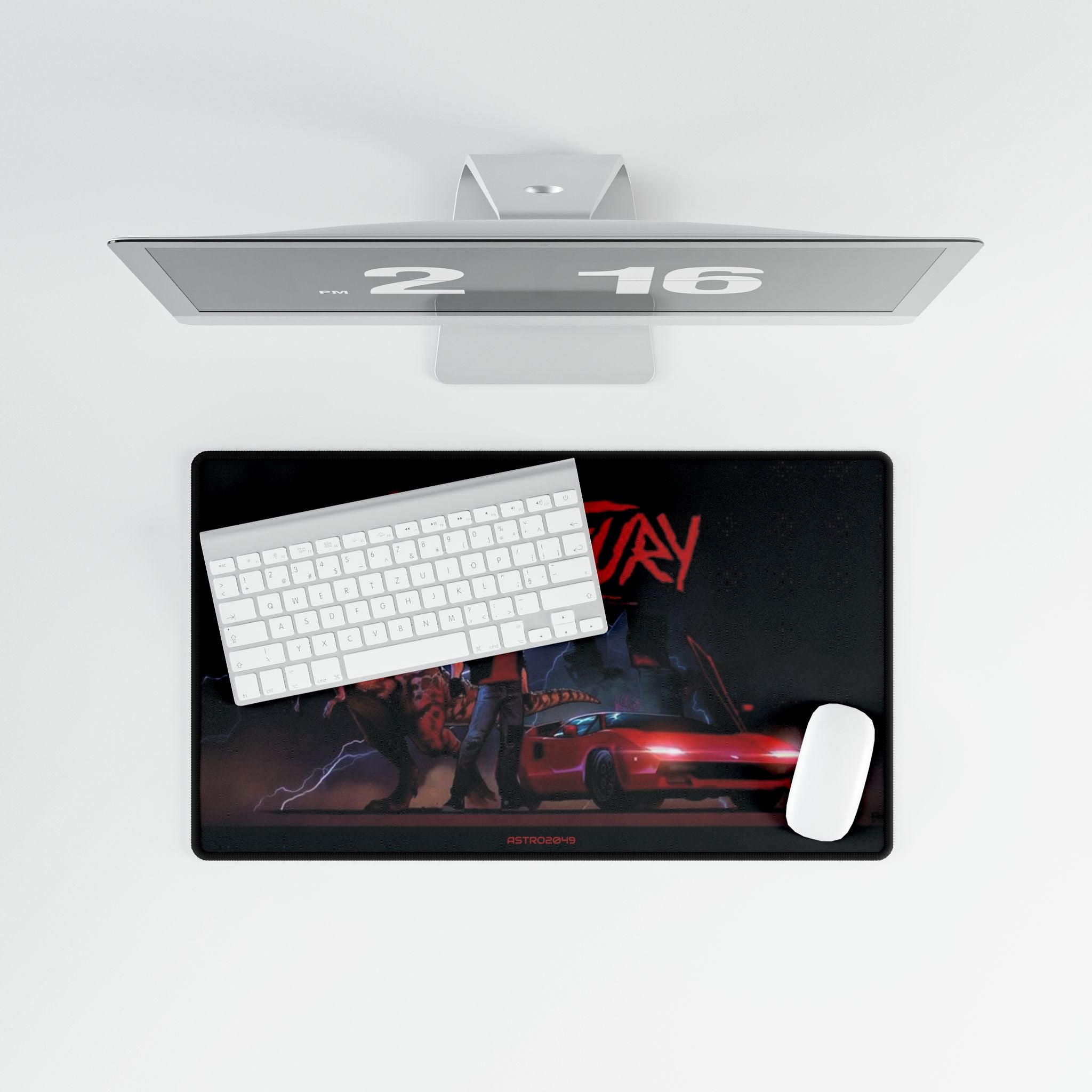 KUNG FURY - Inspired Desk Mat, Gamer Desk Accessories, Retro Office Decor, Unique Gift for Gamers, Computer Mousepad