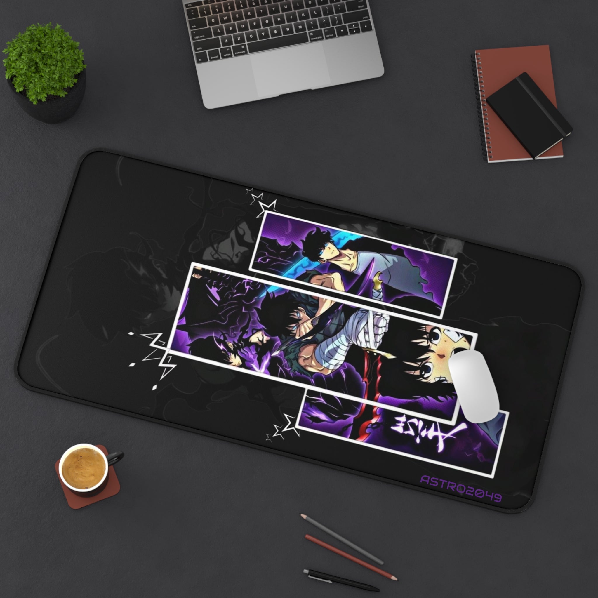 SOLO LEVELING - Sung Jinwoo - ARISE - Vibrant Anime Desk Mat for Gamers, Gaming Mouse Pad, Computer Accessory, Unique Gift for Anime Lovers
