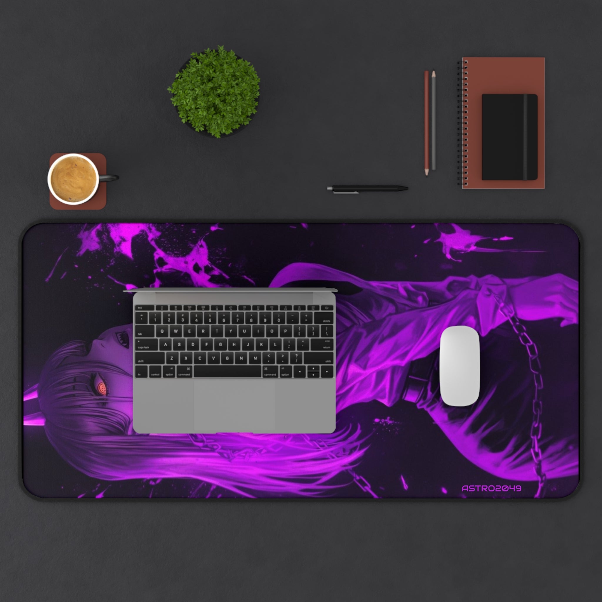 CHAINSAW MAN - Vibrant Anime Desk Mat for Gamers, Gaming Accessories, Home Office Decor, Desk Organization, Computer Mouse Pad