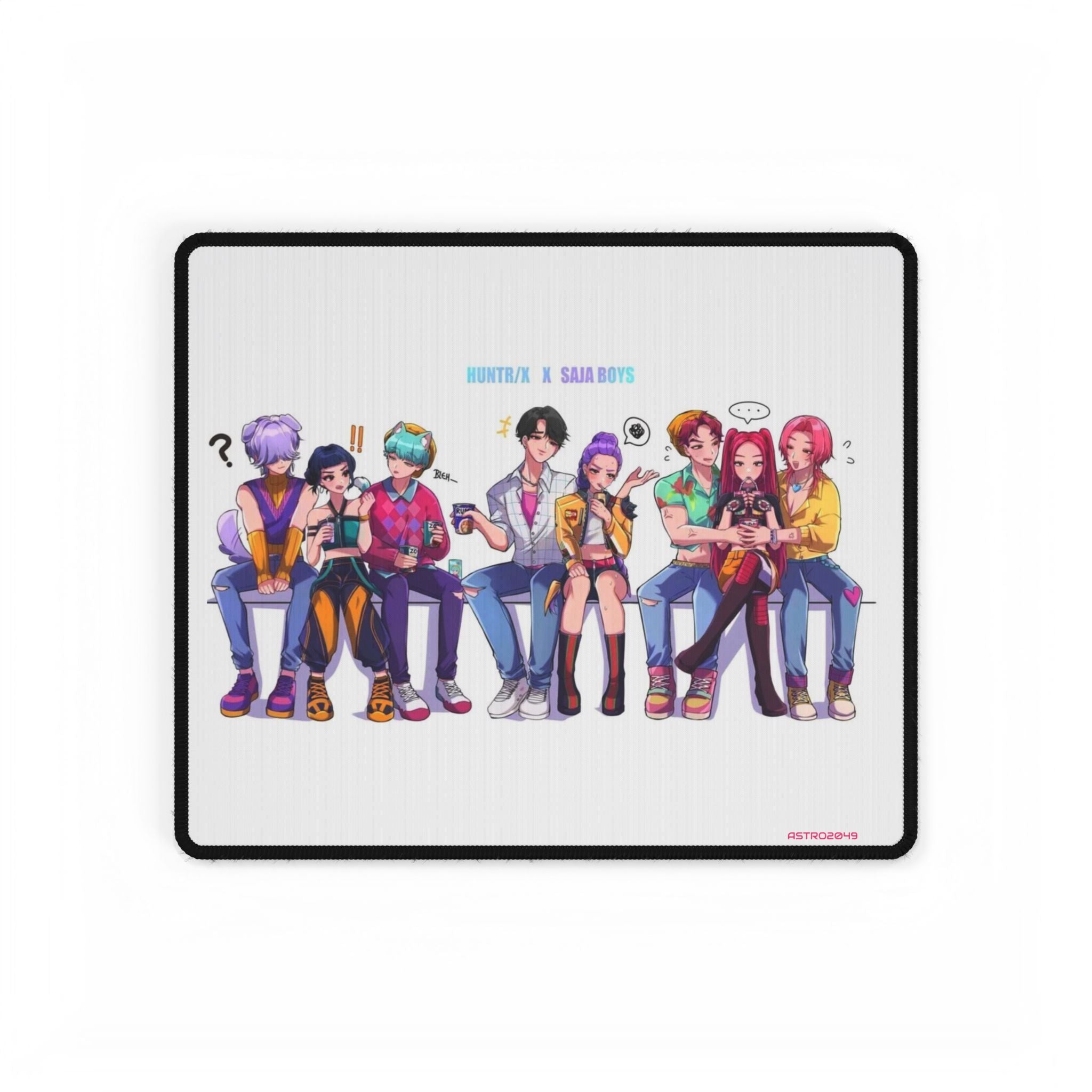 KPop Demon Hunters - HUNTRIX - Anime-Themed Desk Mat, Perfect for Gamers and Office Decor, Notifications Desk Accessory, Cute Desk Organizer
