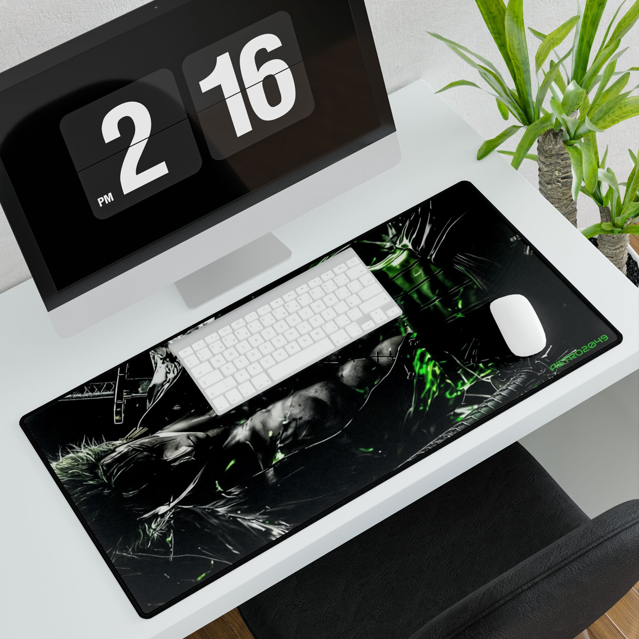ONE PIECE - ZORO - Edgy Gamer Desk Mats - Perfect for Home Offices, Gaming Rooms, and Unique Gifts - Stylish Mouse Pads, Desk Accessories