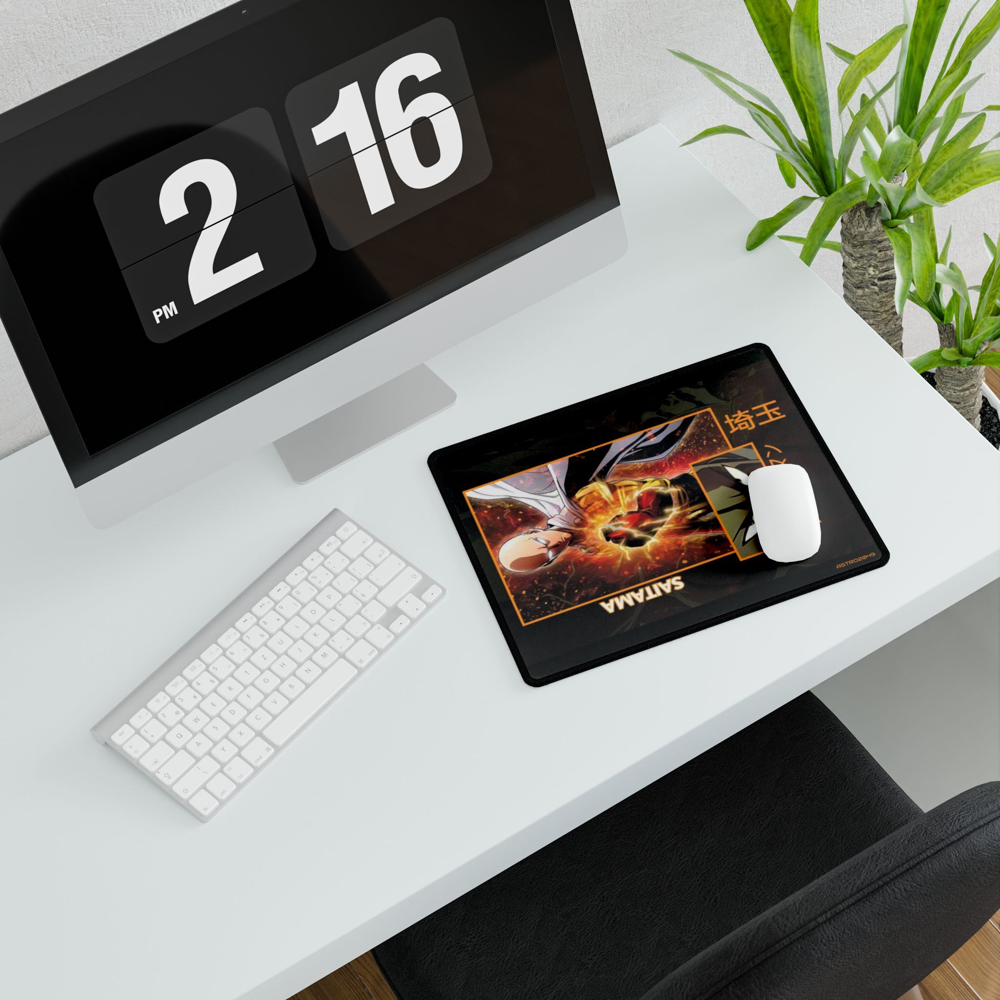 ONE-PUNCH MAN: Saitama - Gaming Desk Mat with Epic Design, Mouse Pad for Gamers, Cool Desk Accessories, Office Supplies, Mousepad