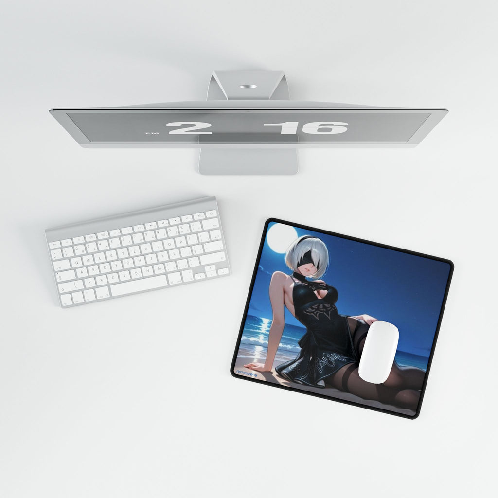Nier: Automata - 2B -Elegant Themed Desk Mats for Gaming & Office, Custom Mat for Workstation, Anime Character Print, Gift for Gamers