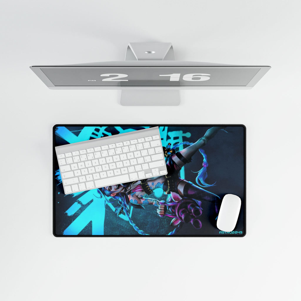 League of Legends - Arcane: JINX - Gaming Desk Mat, Custom Mouse Pad, Desk Accessories for Gamers, Large Mouse Pad, Office Decor