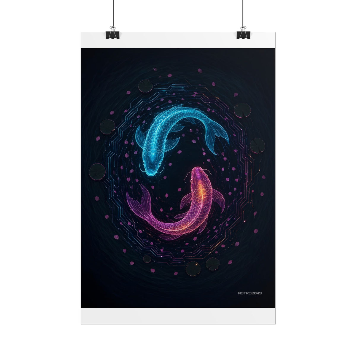 Circuit Koi matte poster by ASTRO2049, view 3 of 8