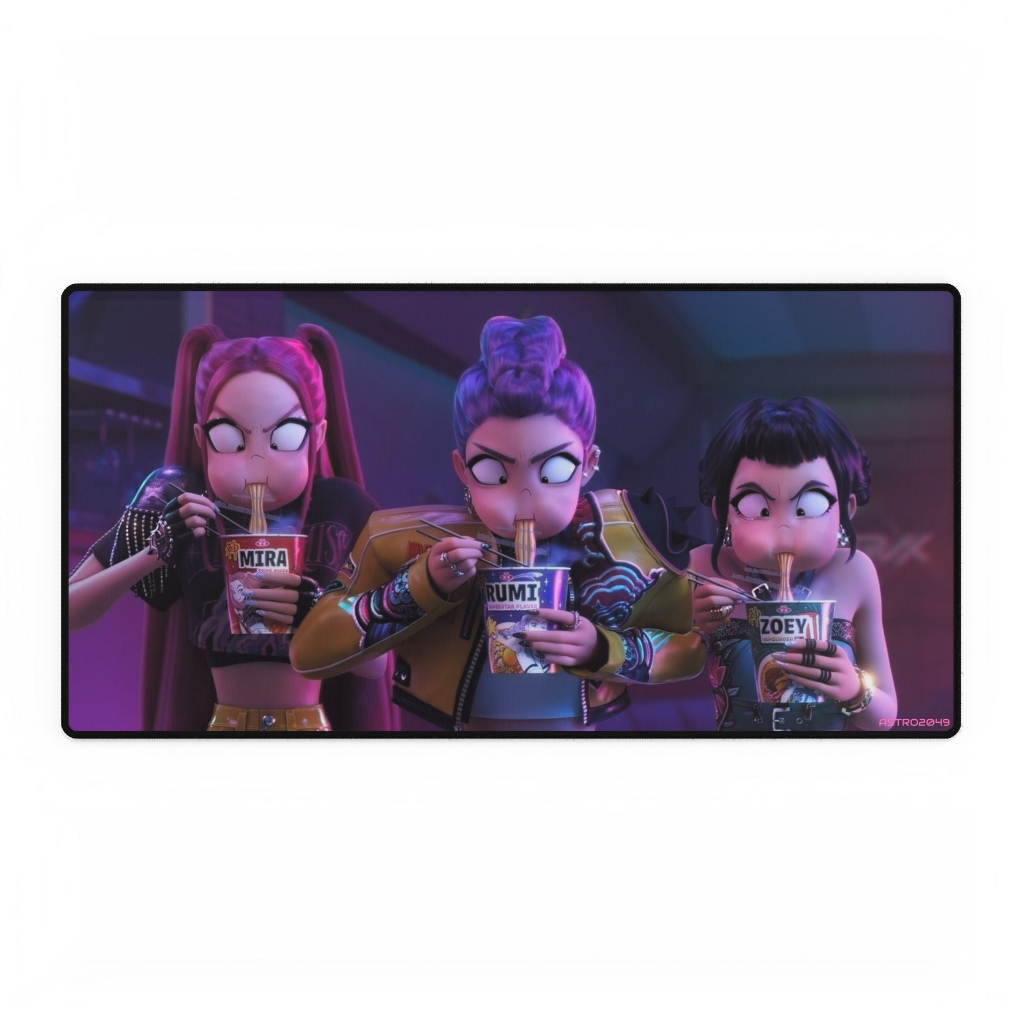 KPop Demon Hunters - HUNTRIX - Desk Mats with Fun Designs for Gaming or Office Use, Cute Mouse Pads, Personalized Desk Decor
