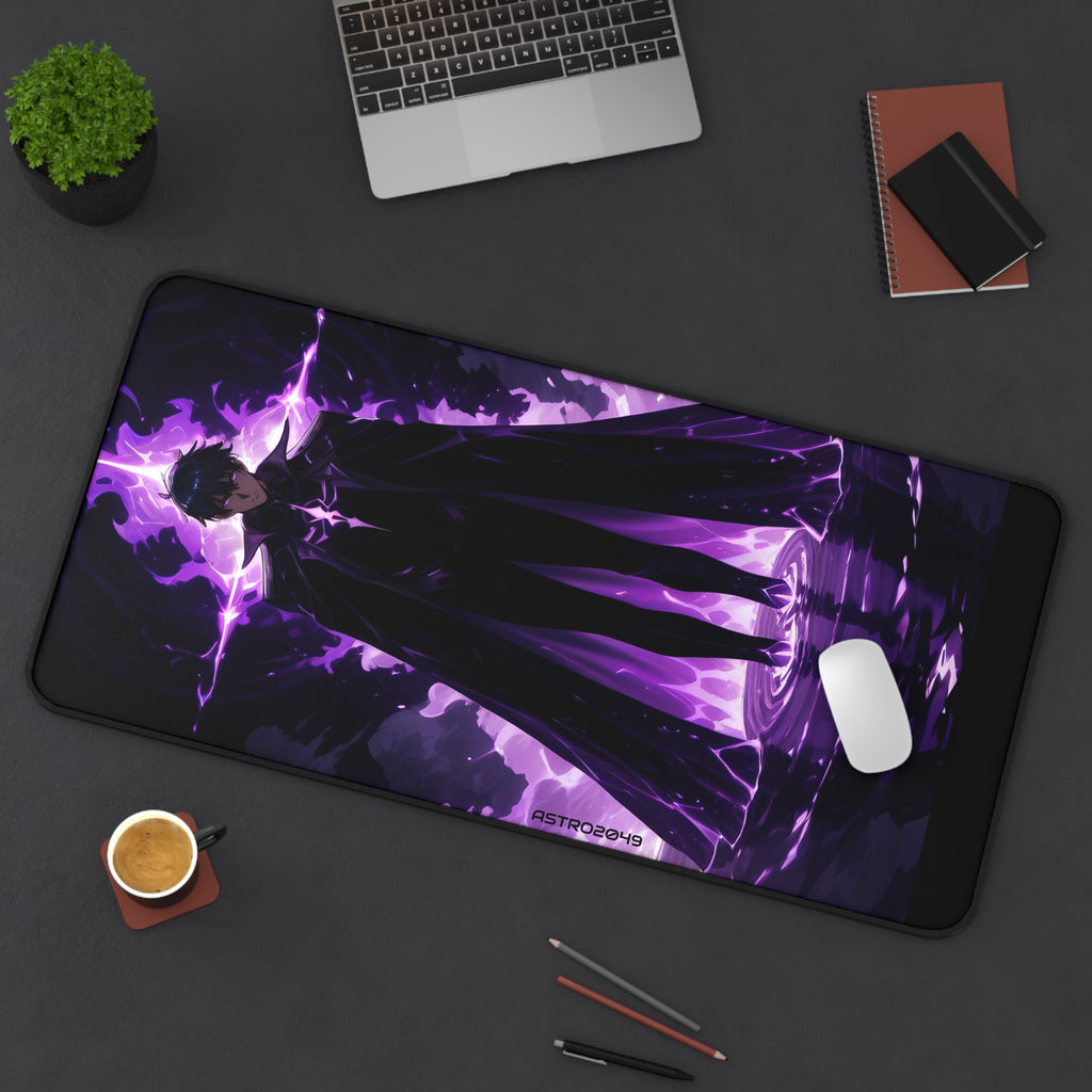 SOLO LEVELING - Sung Jinwoo - ARISE - Gaming Desk Mat with Dark Mage Design, Office Accessory, Desk Decor, Computer Pad, Anime Merchandise