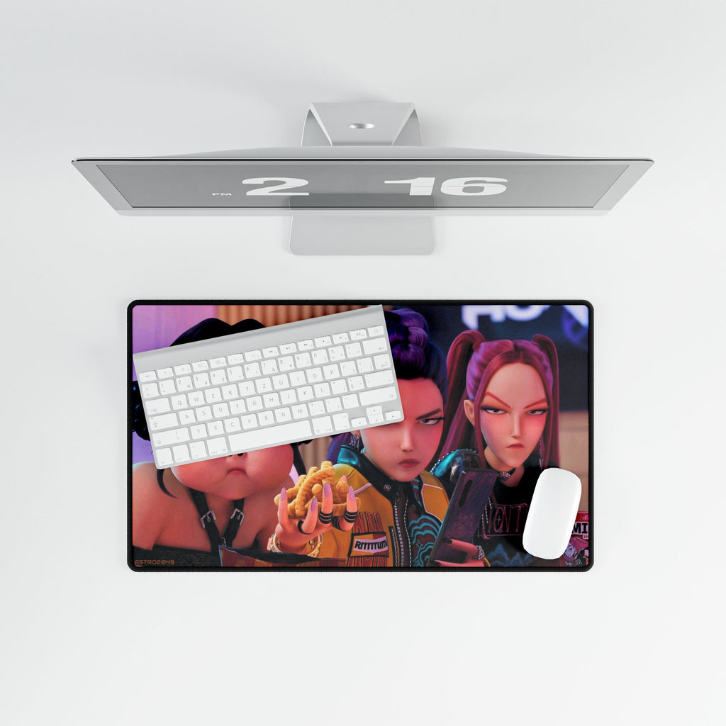 KPop Demon Hunters - HUNTRIX - Vibrant Desk Mats for Personalized Workspace, Gaming Pads, Office Decor, Unique Desk Accessories