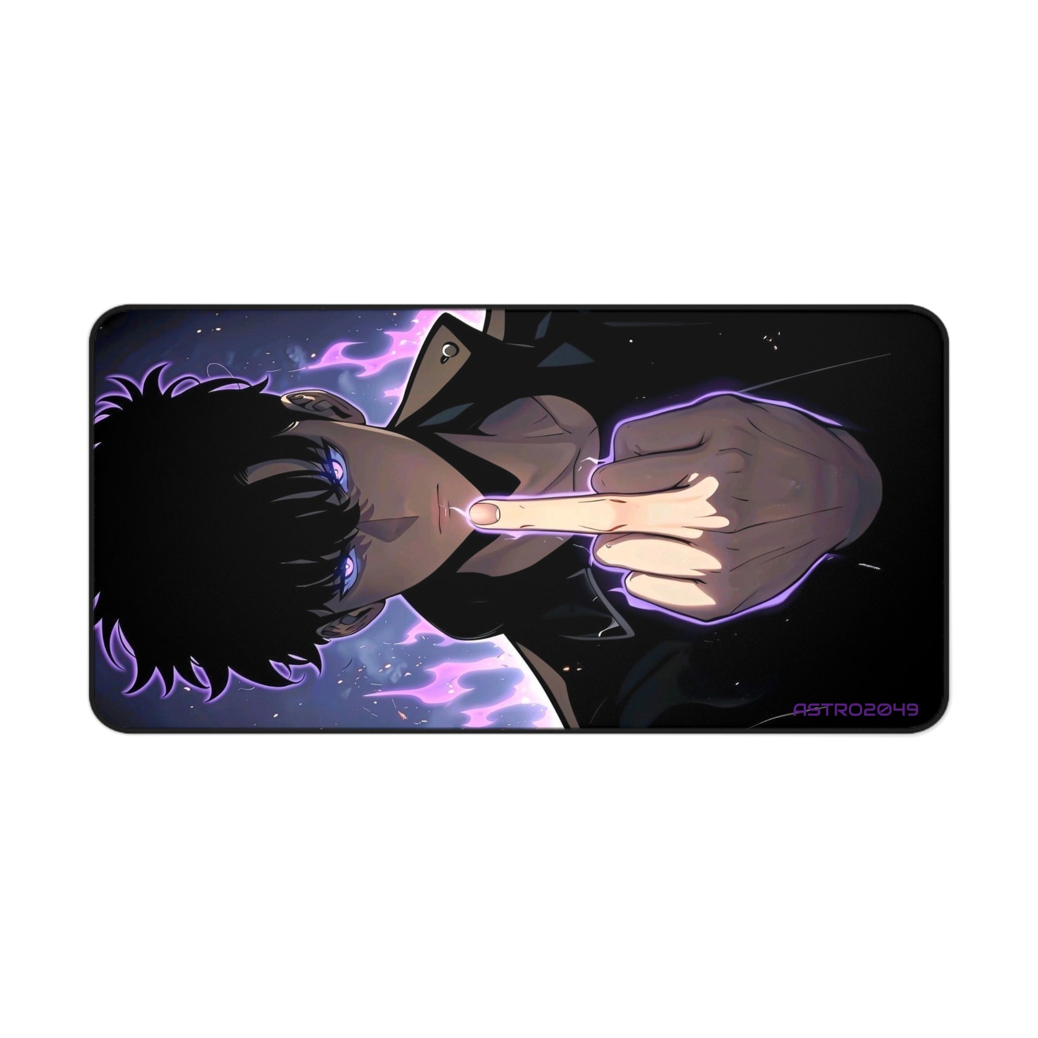 SOLO LEVELING - Sung Jinwoo - ARISE - Cosmic Vibes Desk Mat - Anime Gaming Mouse Pad, Gamer Gift, Desk Accessories, Unique Home Office