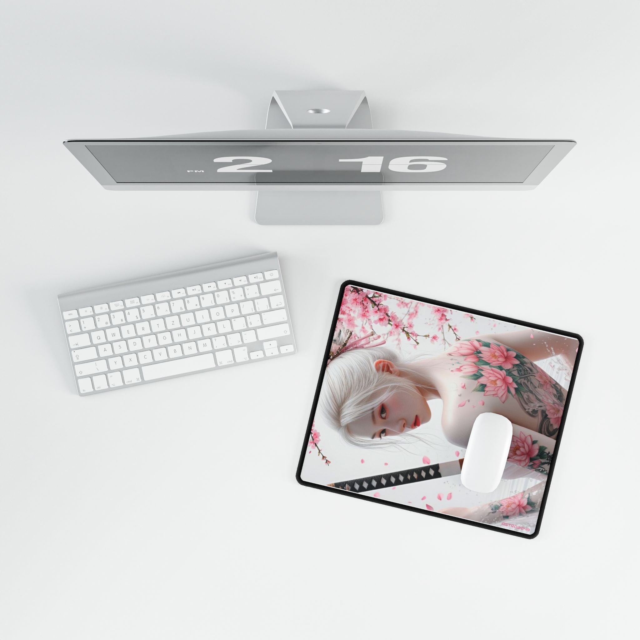 CYBERPUNK - GEISHA - SAMURAI - Elegantly Designed Desk Mats - Aesthetic Workspace Decor, Perfect for Gamers, Artists & Home Office