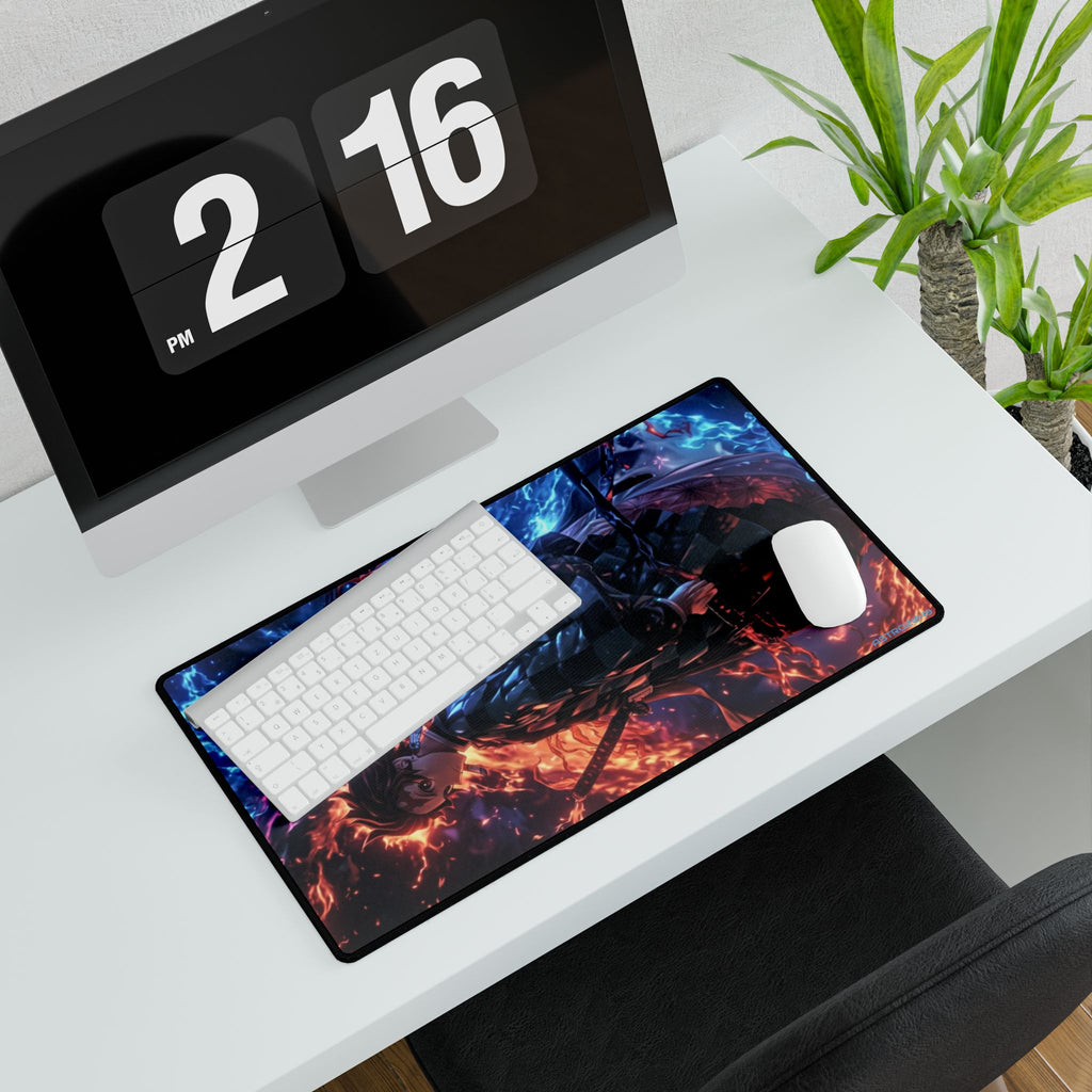 DEMON SLAYER - Kimetsu no yaiba - Vibrant Anime Desk Mat, Perfect for Gamers and Students, Ideal Desk Accessory