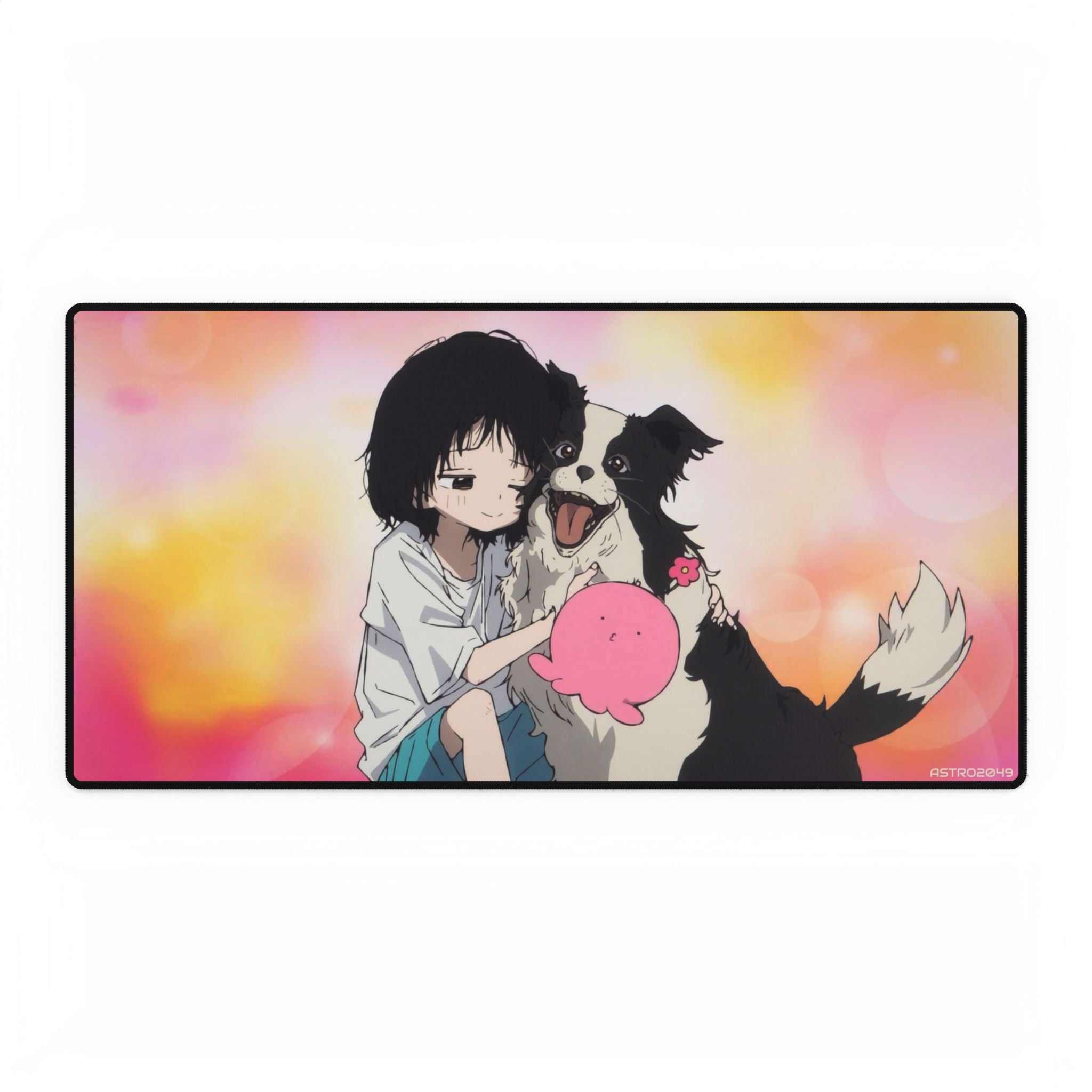 TAKOPIS ORIGINAL SIN - Anime-Inspired Desk Mat for Pet Lovers, Gaming and Office Decor, Vibrant Mouse Pad, Unique Gift for Students