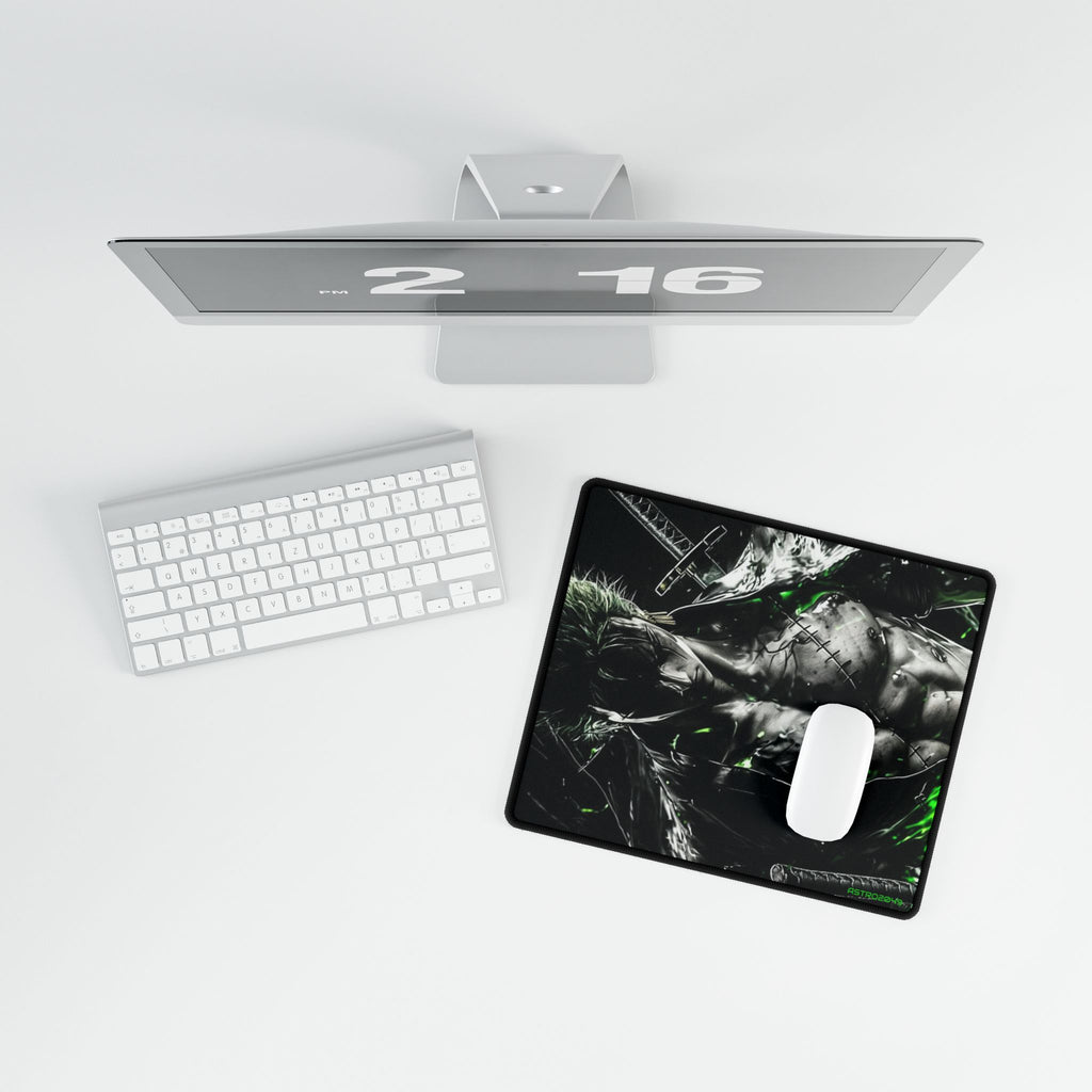 ONE PIECE - ZORO - Edgy Gamer Desk Mats - Perfect for Home Offices, Gaming Rooms, and Unique Gifts - Stylish Mouse Pads, Desk Accessories