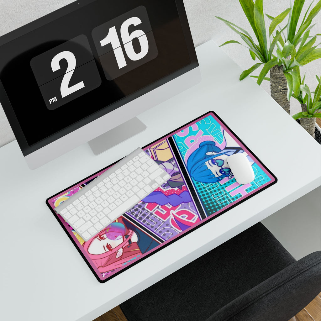 KPop Demon Hunters - HUNTRIX - Vibrant Gaming Desk Mat Featuring Anime Characters | Perfect for Gamers, Students, or Office Decor
