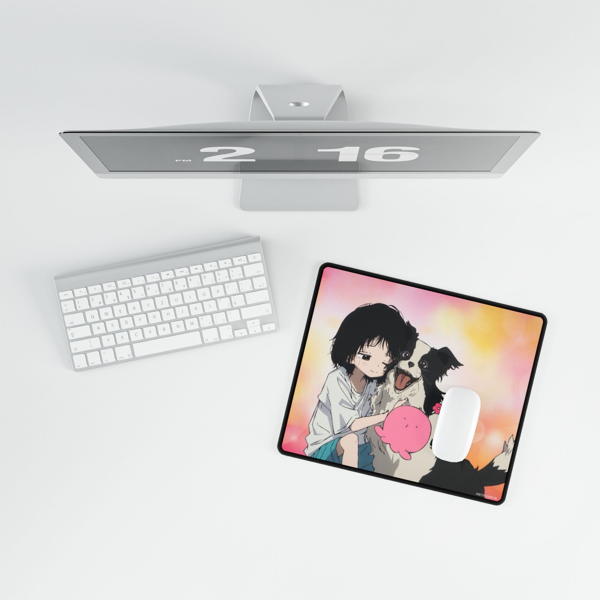 TAKOPIS ORIGINAL SIN - Anime-Inspired Desk Mat for Pet Lovers, Gaming and Office Decor, Vibrant Mouse Pad, Unique Gift for Students