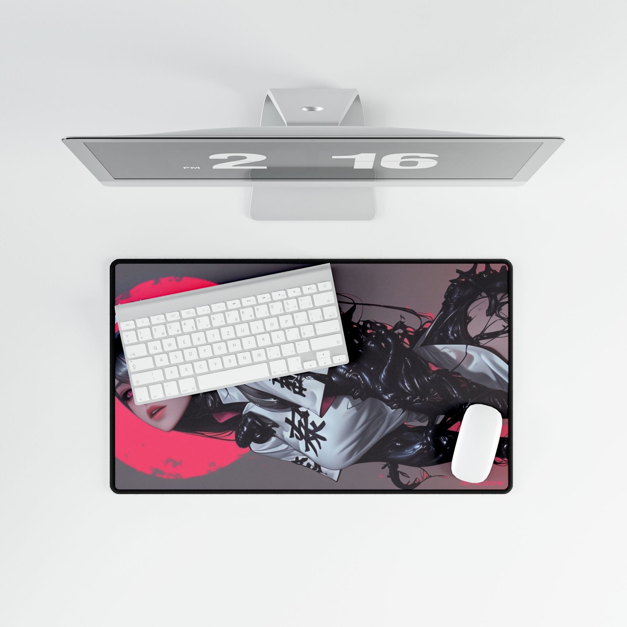 CYBERPUNK - GEISHA - Anime-Inspired Desk Mat, Gaming Desk Pad, Manga Art Mouse Pad, Desk Decor for Home Office, Unique Gift for Gamers